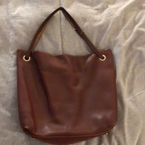 Dooney & Burke brown leather tote
